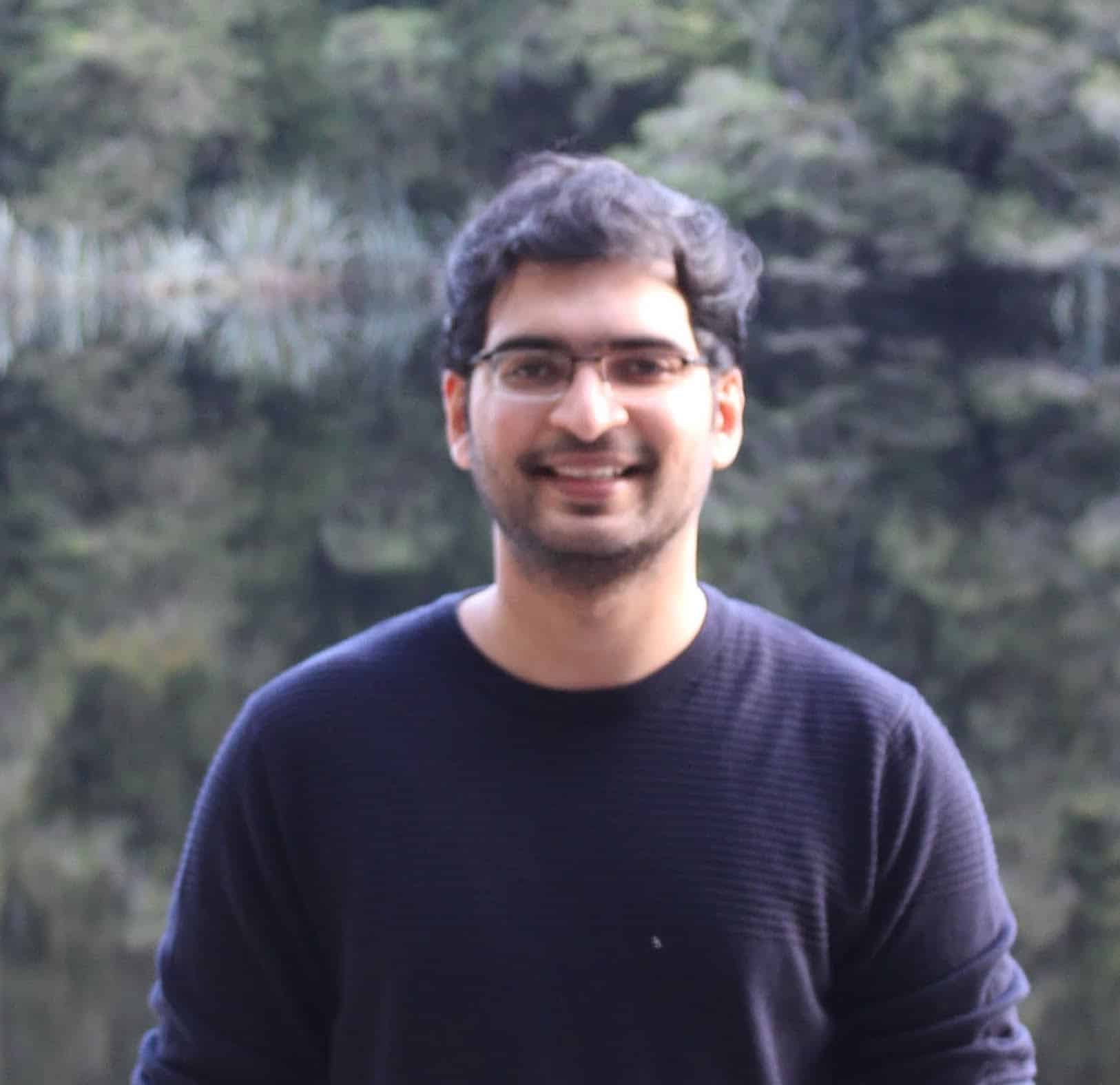 A photo of Pritesh Sankhe, maker of the Gratitude app