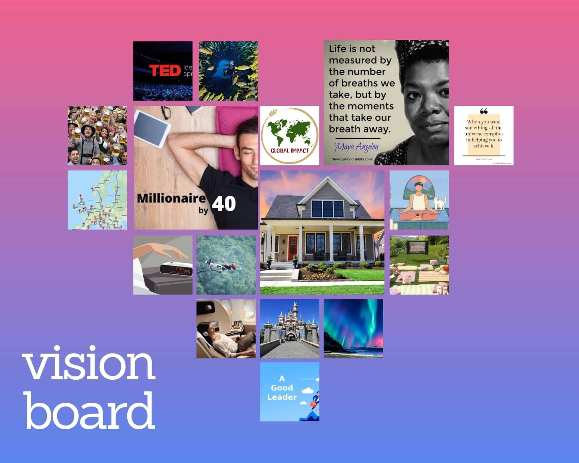 A vision board