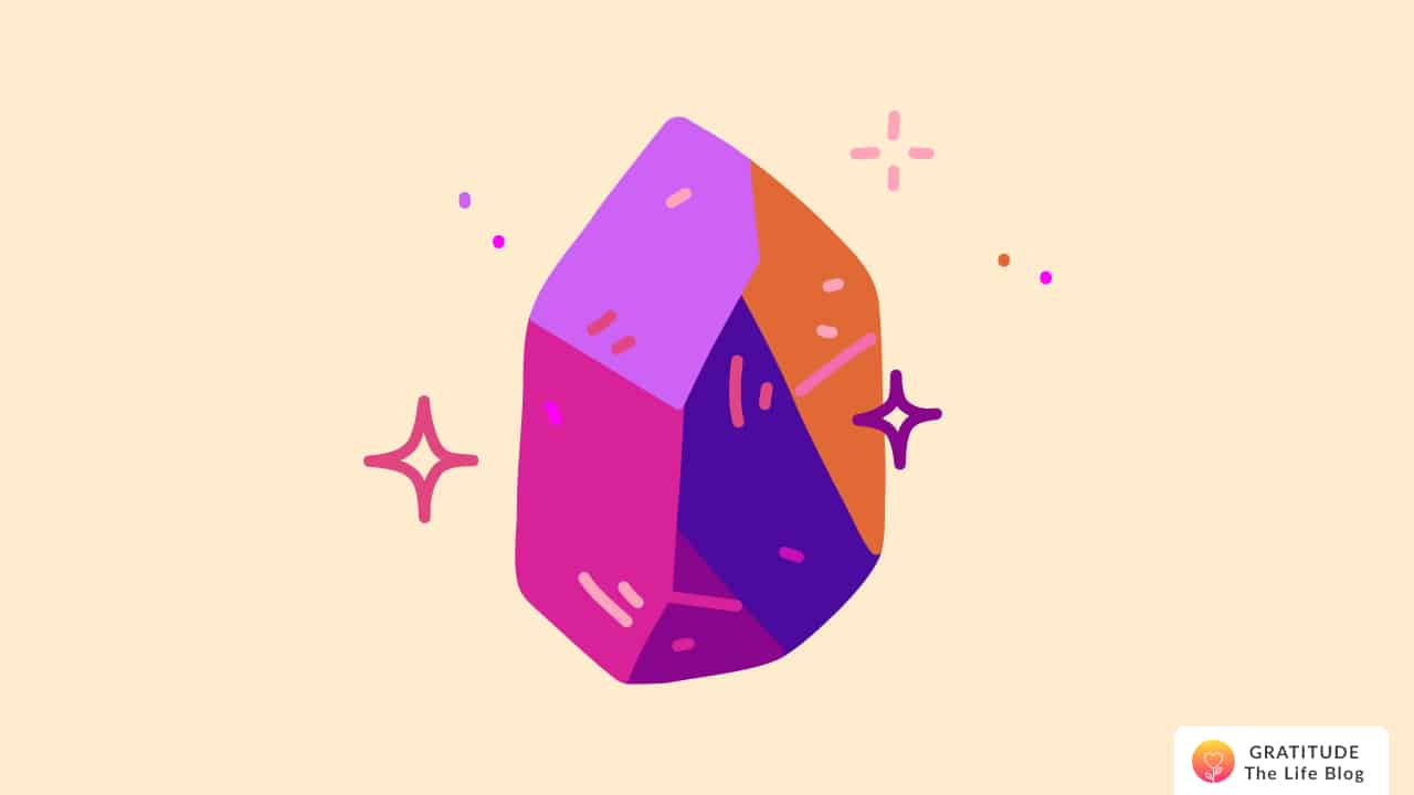 A glittering magical stone