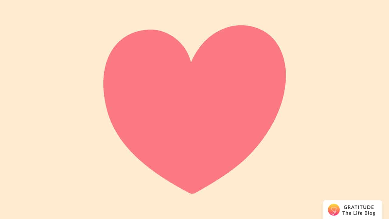 Illustration of a salmon pink heart