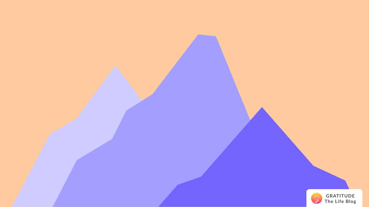 An illustration of mountains