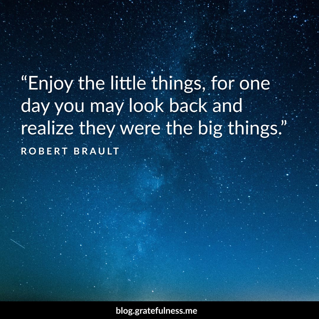 Image of a gratitude quote by Robert Brault