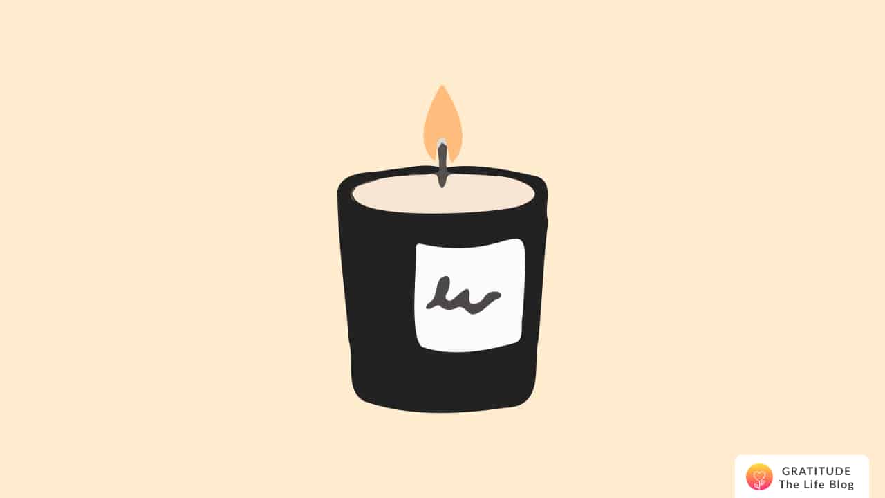 Illustration of a burning candle