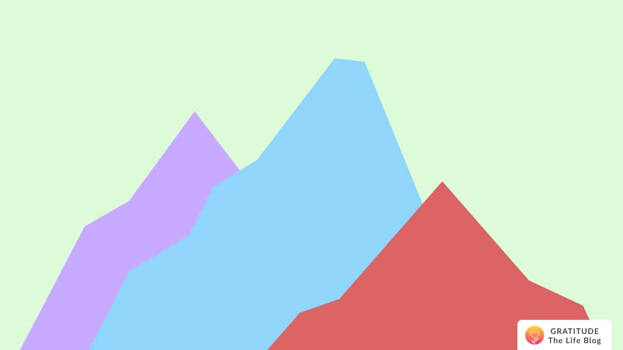 Illustration of 3 mountains