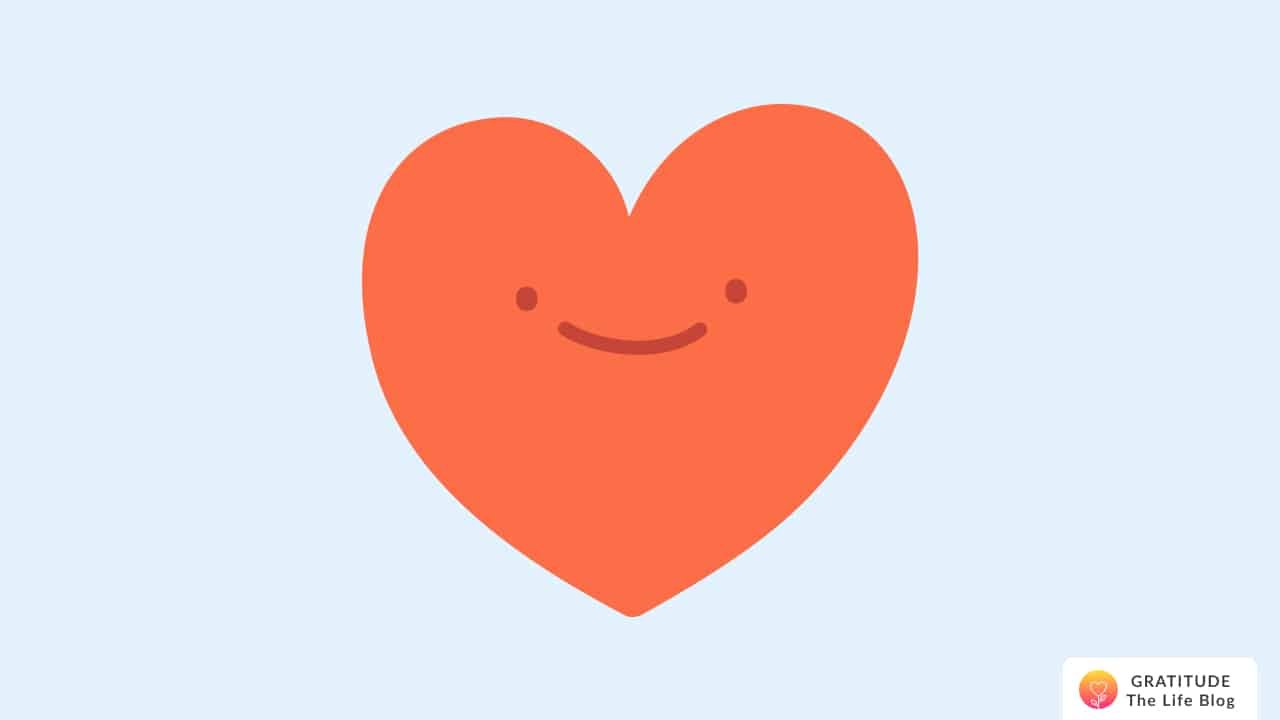 Illustration of a heart with a smile