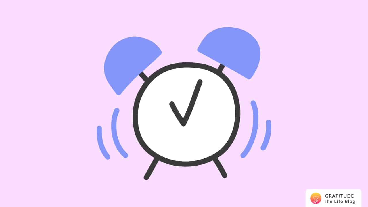 Illustration of an alarm clock ringing