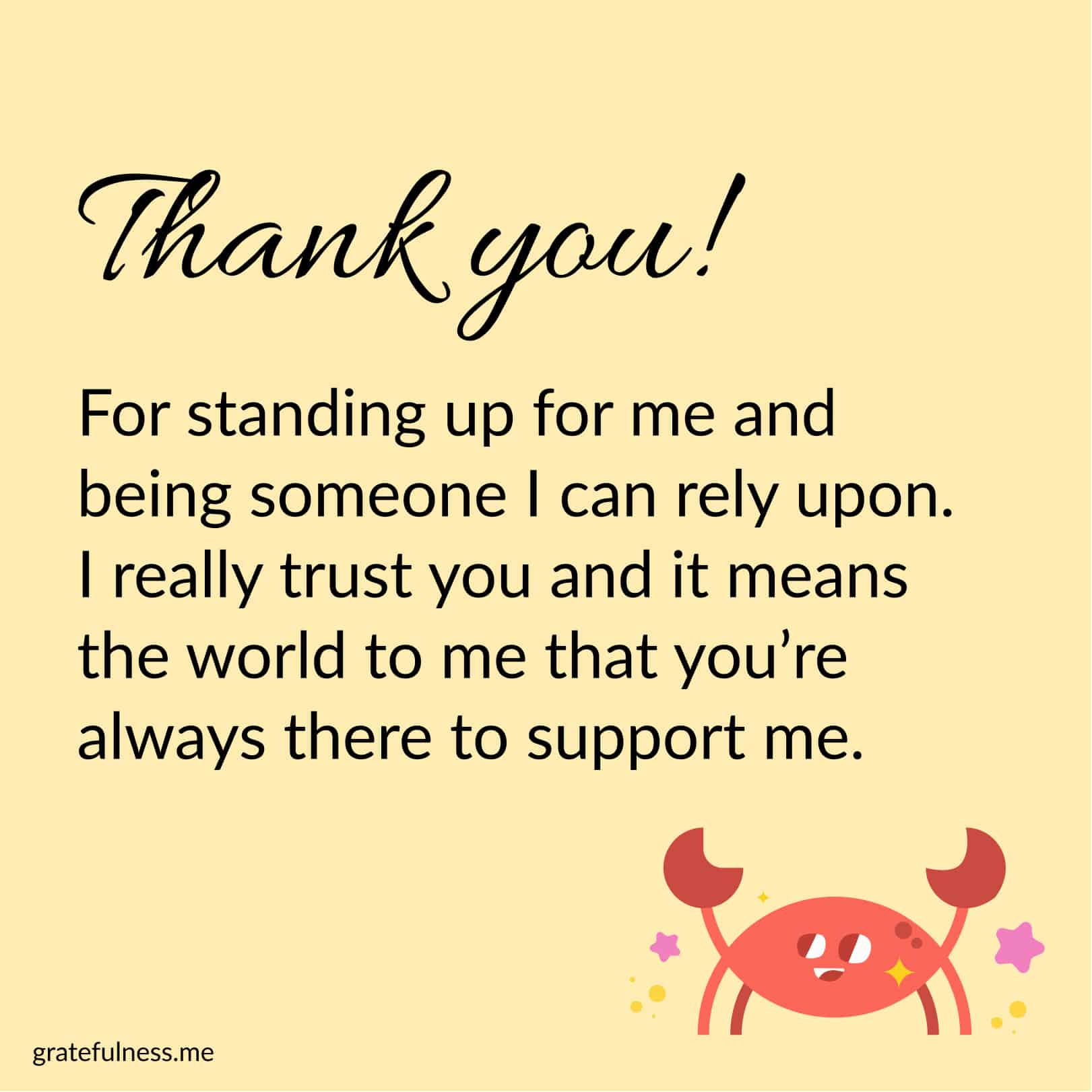 thank you for being there for me