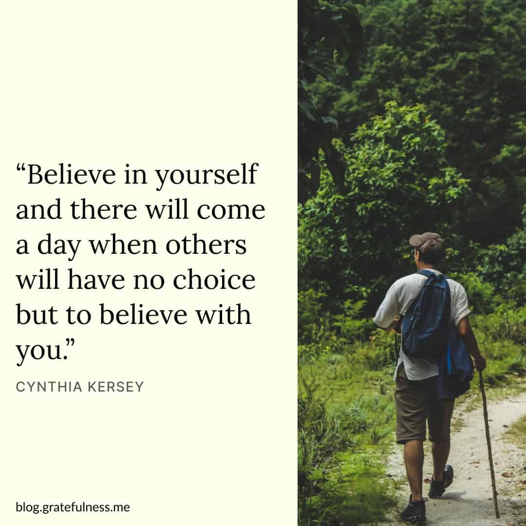 Image with confidence quote by Cynthia Kersey