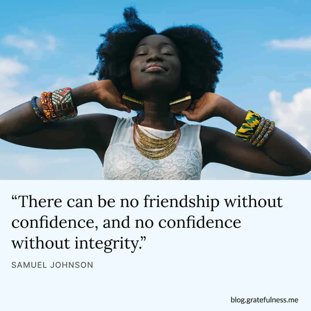Image with confidence quote by Samuel Johnson