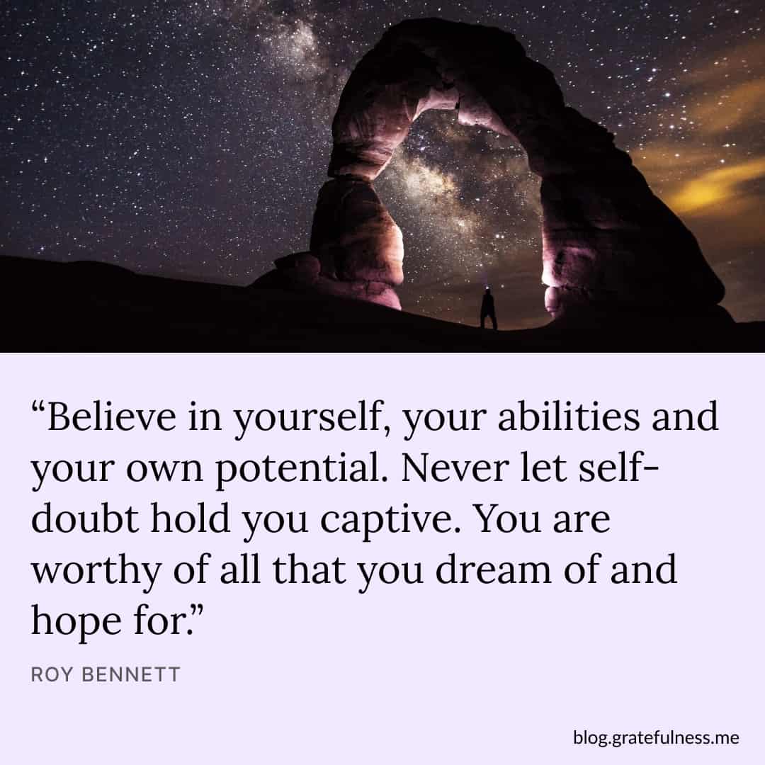 Image with confidence quote by Roy Bennett