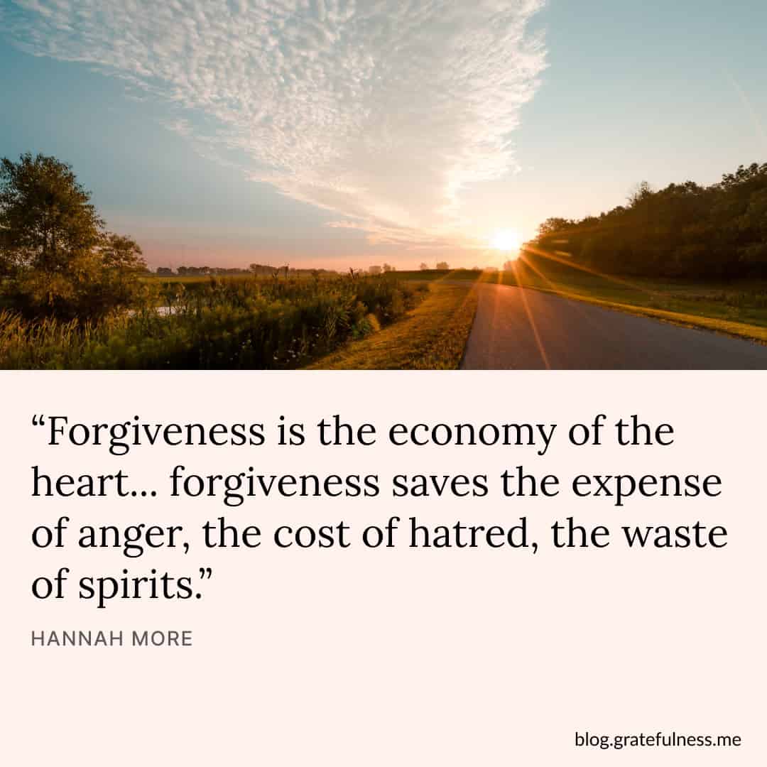 Image with forgiveness quote by Hannah More
