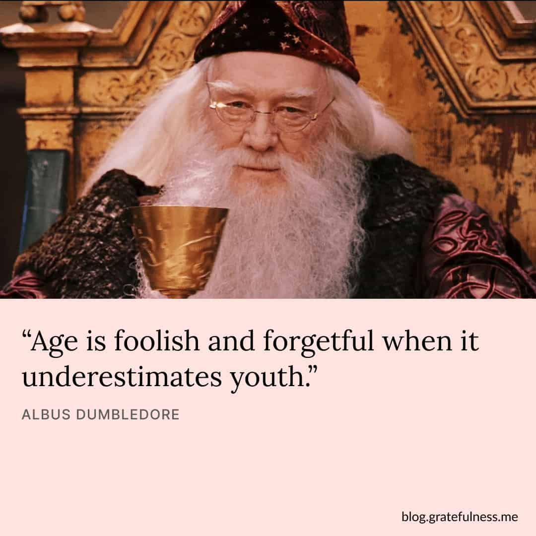 Image with Harry Potter quote by Albus Dumbledore