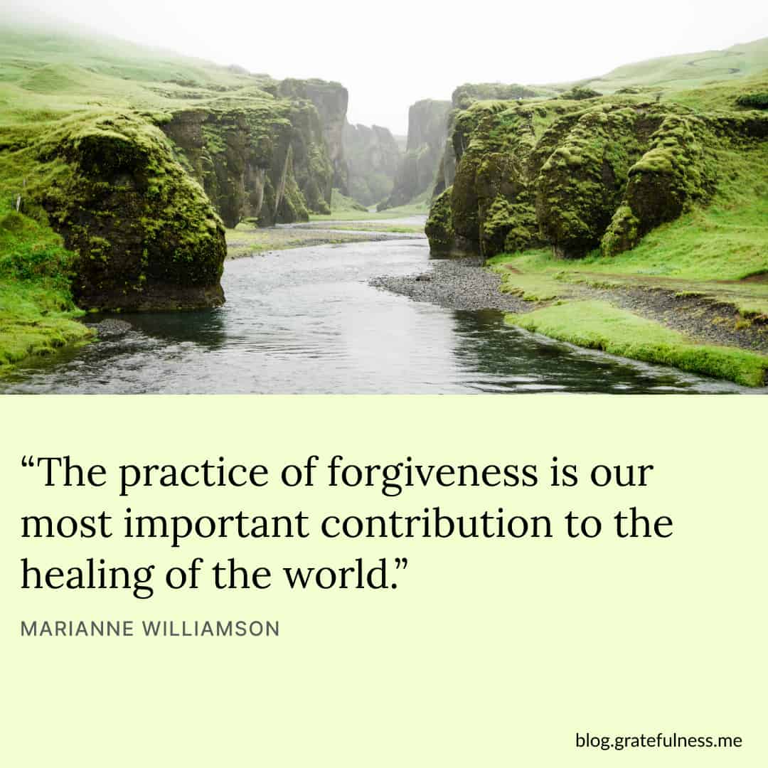 Image with healing quote by Marianne Williamson