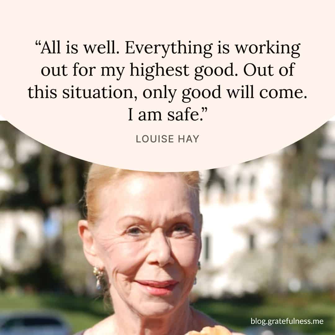 Image with Louise Hay quote