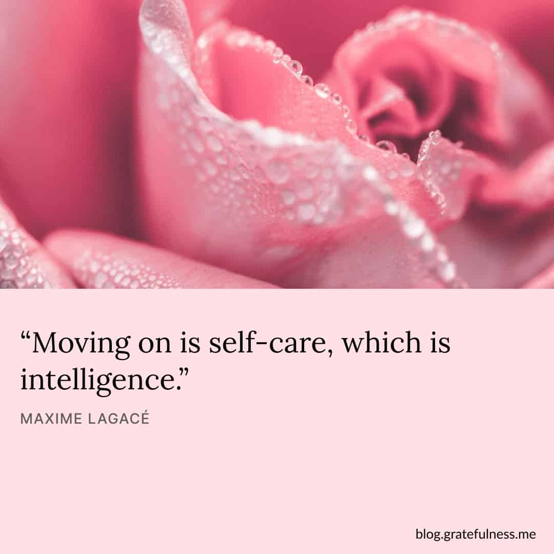 Image with moving on and letting go quote by Maxime Lagacé