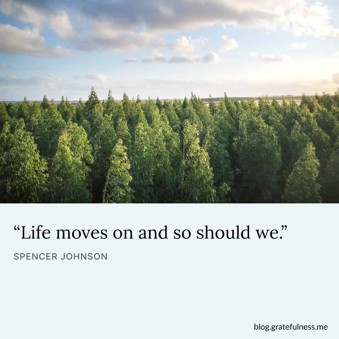 Image with new month quote by Spencer Johnson