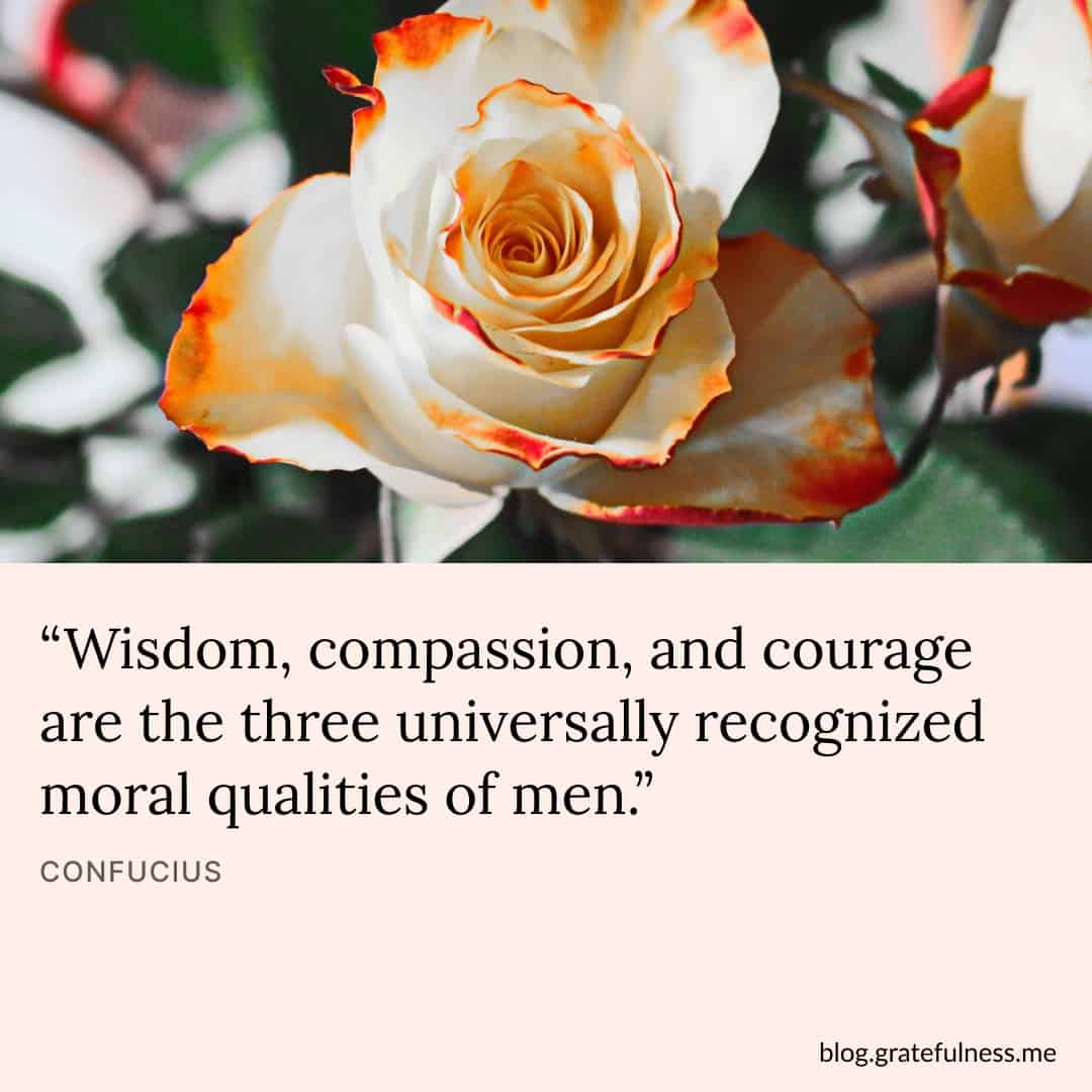 Image with compassion quote by Confucius