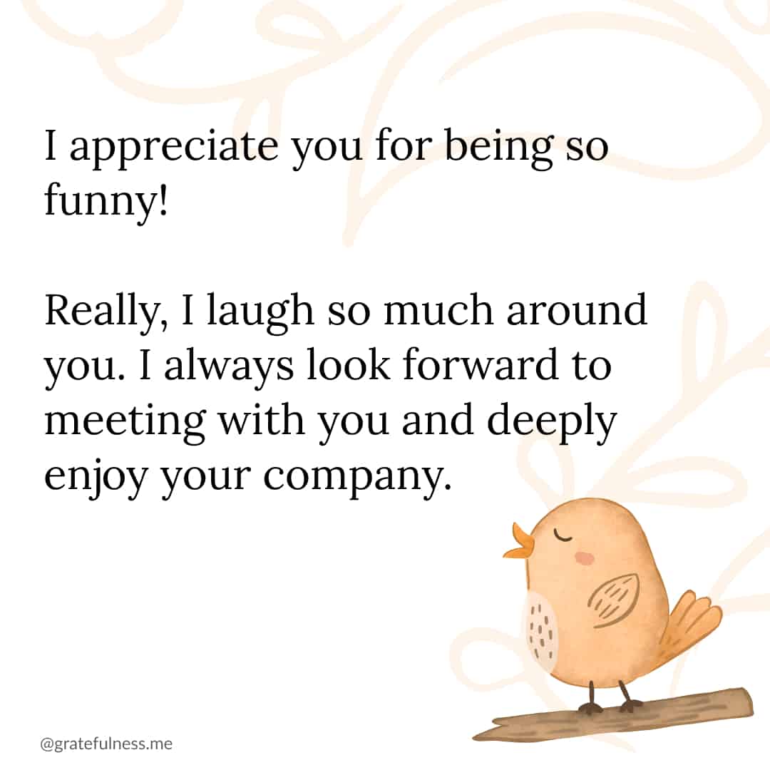 Image with a card saying "I appreciate you"