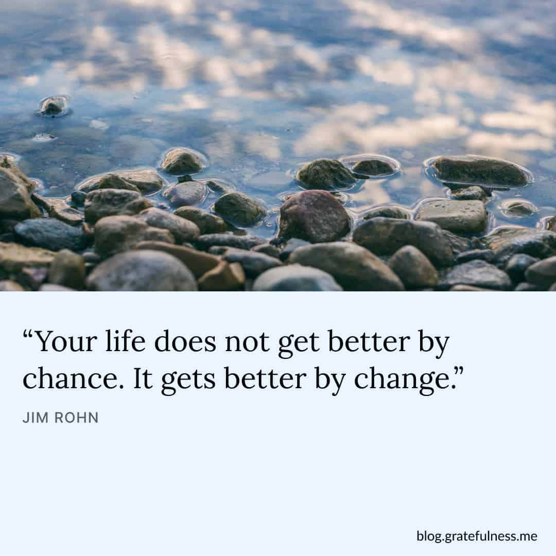 Image with new beginnings quote by Jim Rohn