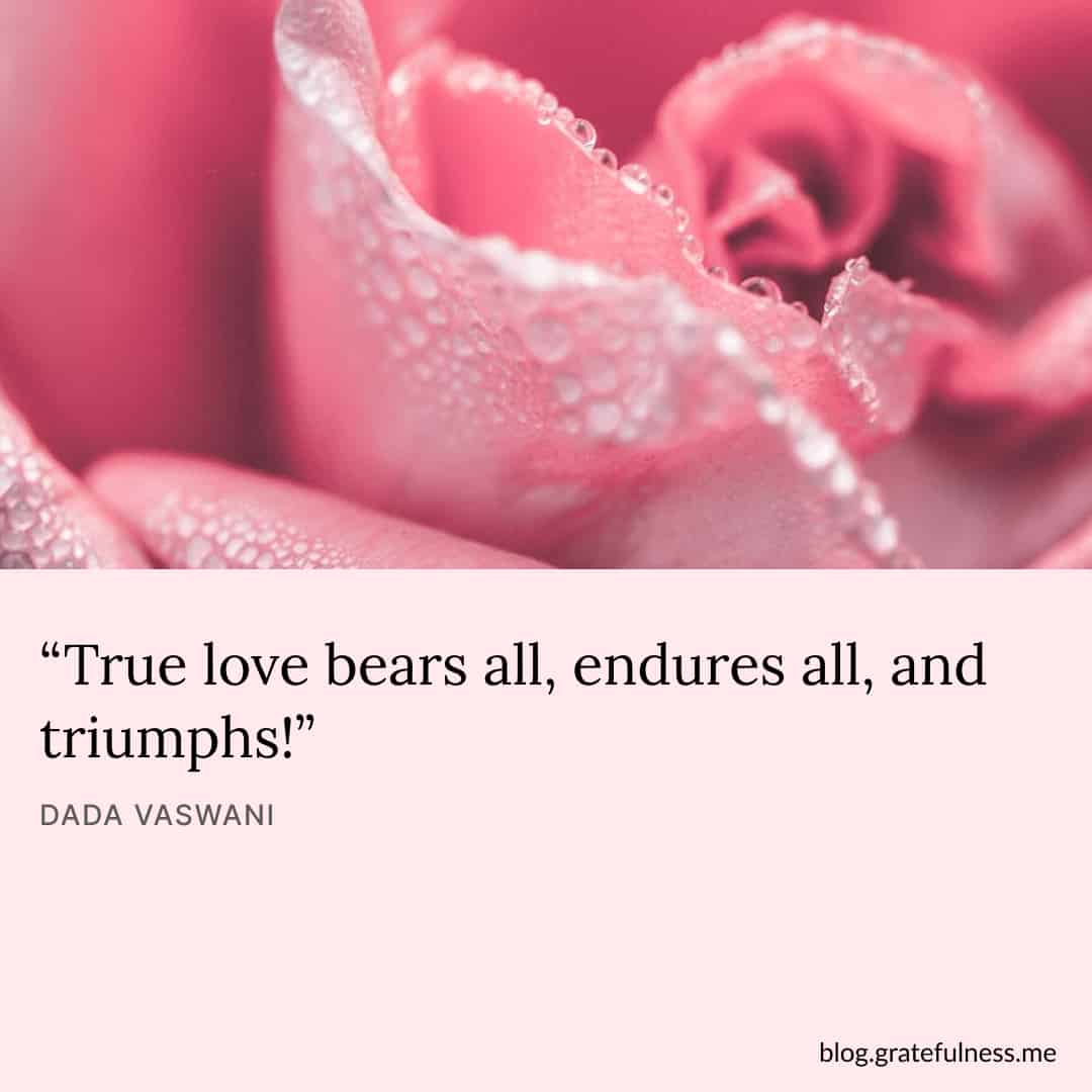 Image with true love quote by Dada Vaswani