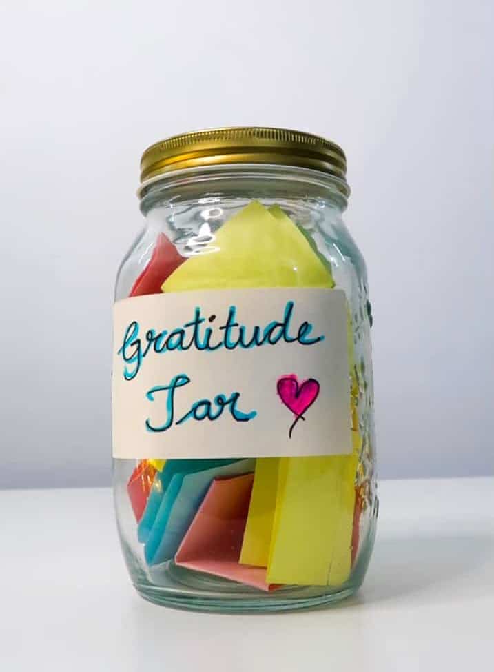 Photo of gratitude jar