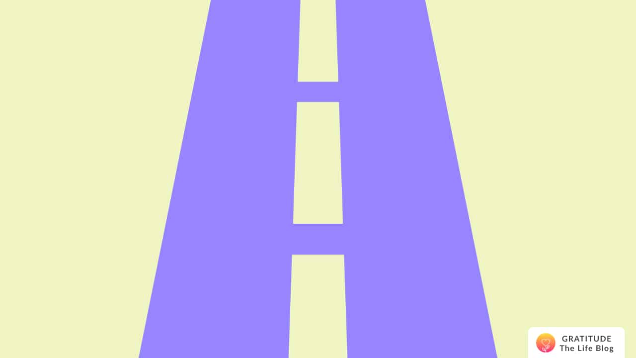 Image with illustration of a road