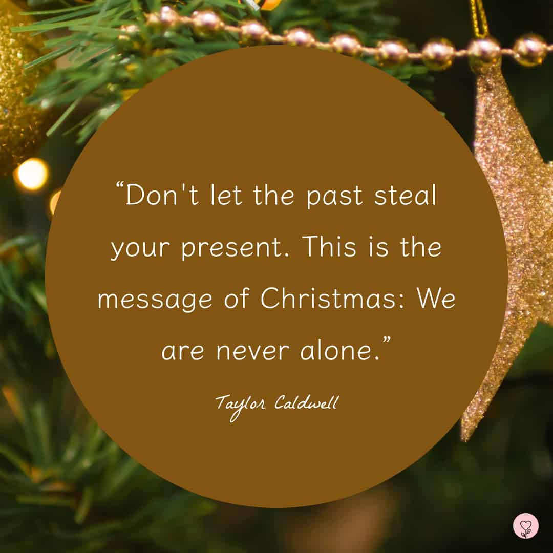 Image with Christmas quote by Taylor Caldwell