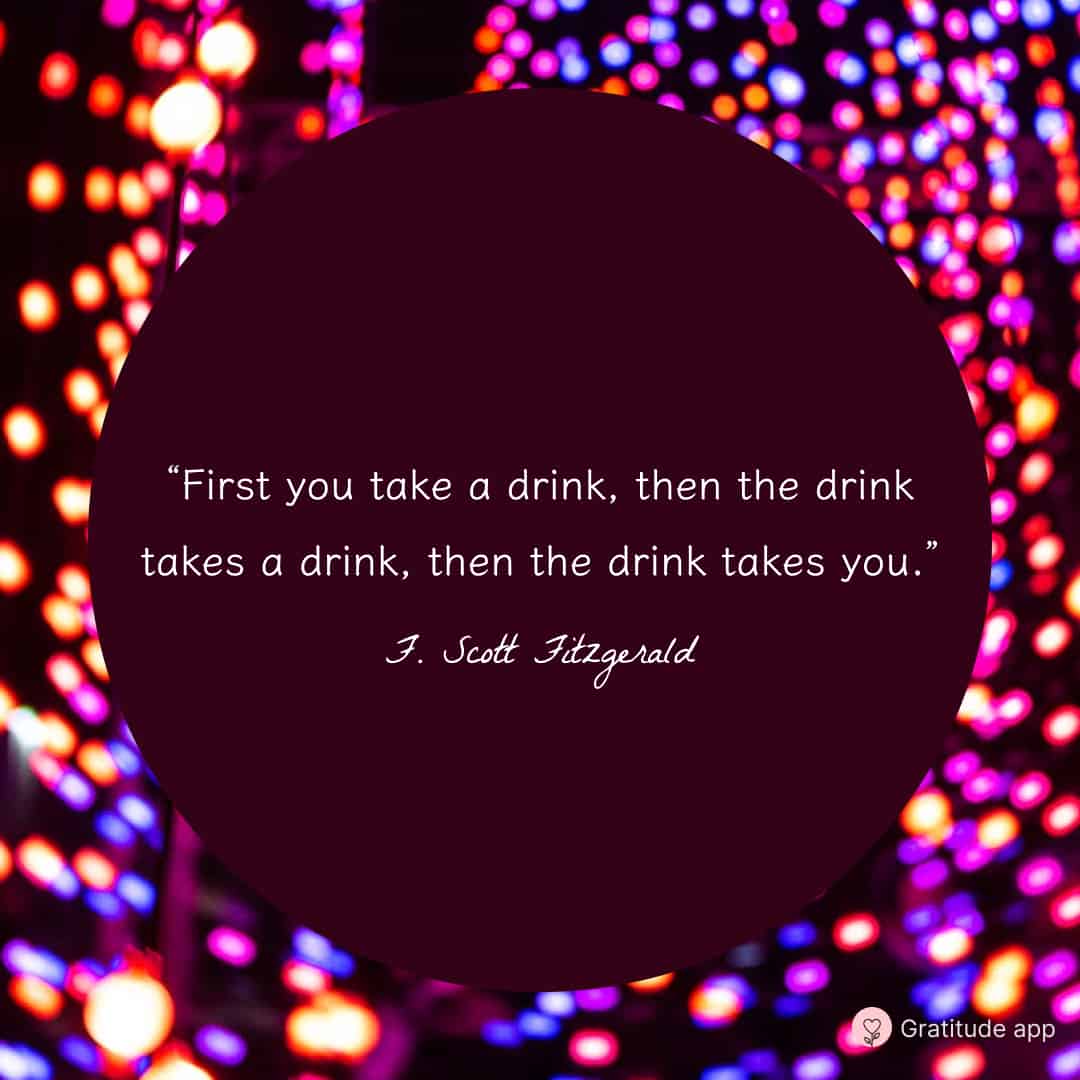 Image with a funny new year quote by F. Scott Fitzgerald