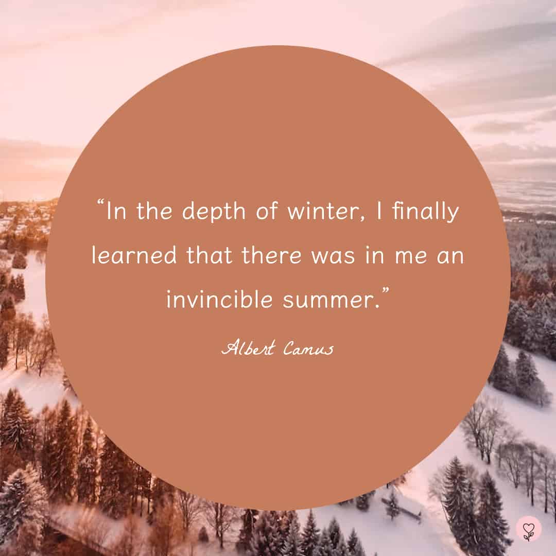 Image with January quote by Albert Camus