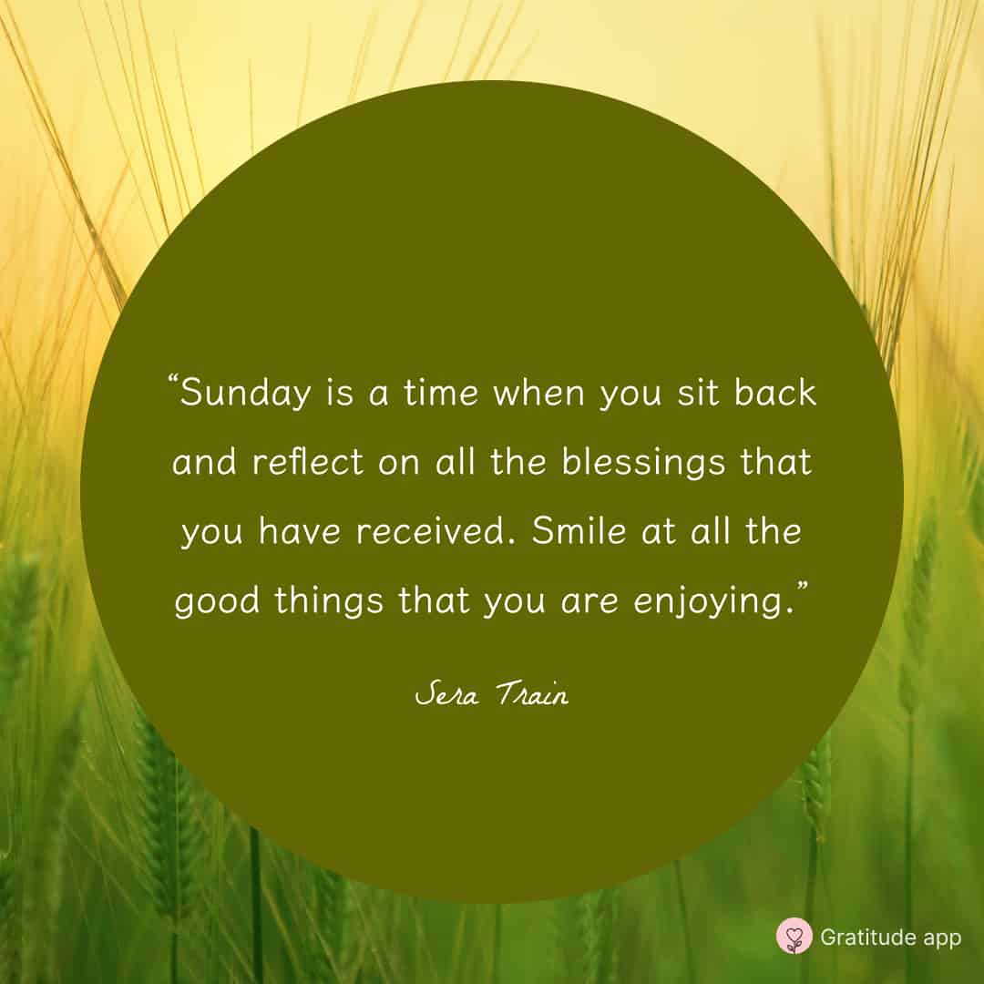 Image with thnakful Sunday quote by Sera Train
