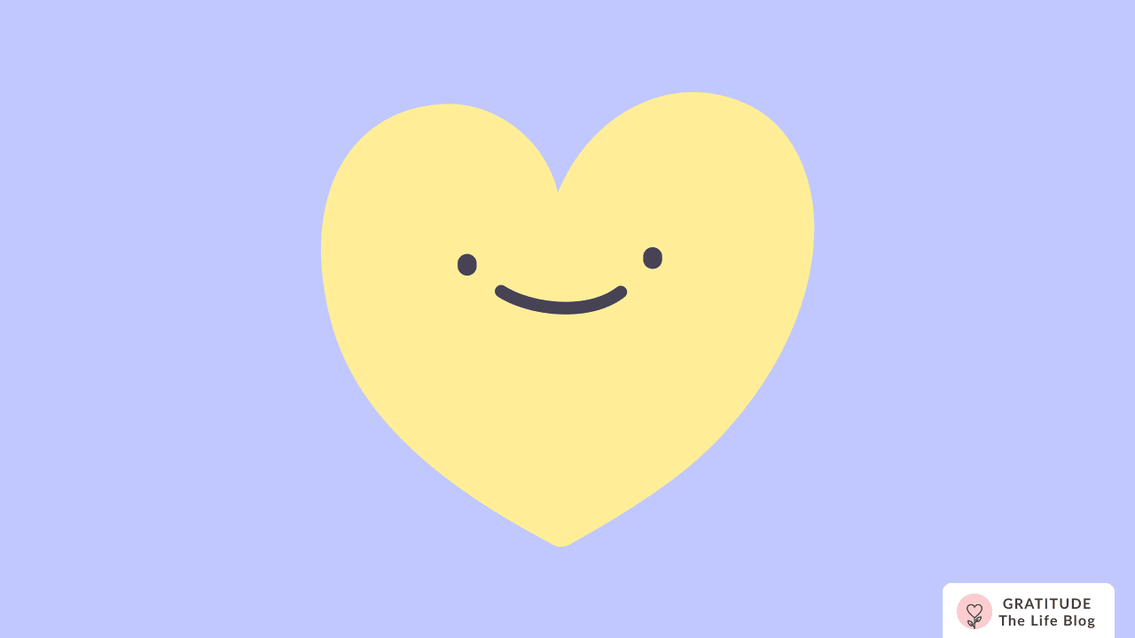 Image with illustration of a yellow heart