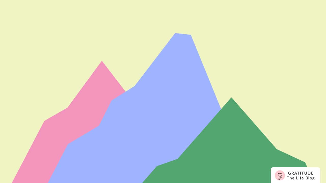Image with illustration of mountains